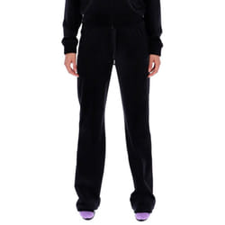 Juicy Couture Tina Velour Track Bottoms SS21 - X-Large, Black