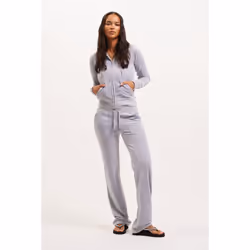 Juicy Couture Del Ray Pant Polyester Women's Silver Joggers - Silver, L