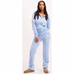 Juicy Couture Del Ray Polyester Women's Blue Joggers - Not Specified, L