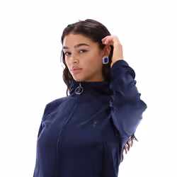 JUICY COUTURE diamante velour jacket in night sky blue - L