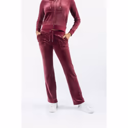 Juicy Couture Del Ray Pant Polyester Women's Red Joggers - Red, L