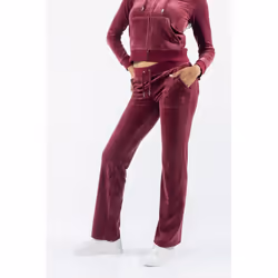 Juicy Couture Del Ray Pant Polyester Women's Red Joggers - Red, L