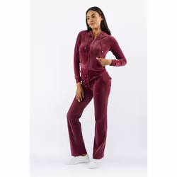 Juicy Couture Del Ray Pant Polyester Women's Red Joggers - Red, L