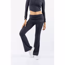 Juicy Couture Roll Down Flare Nylon Women's Black Track Pants - Black, S