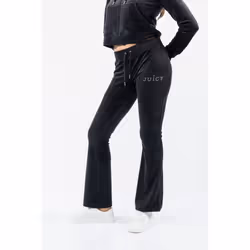 Juicy Couture Regal Lisa Polyester Women's Black Track Pants - Black, L