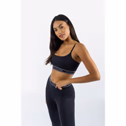 Juicy Couture Bowie Nylon Women's Black Sports Bra - Black, S