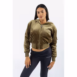 Juicy Couture Fur Rydell Women's Green Bomber Jacket - Green, S