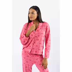 Juicy Couture Estelle & Nolan Polyester Women's Pink Loungewear Set - Pink, XL