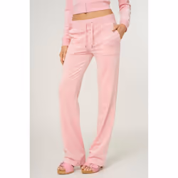 Juicy Couture Del Ray Pant Polyester Women's Juicy Pink Joggers - Pink, XL