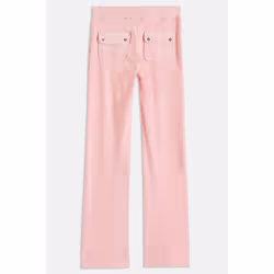 Juicy Couture Del Ray Pant Polyester Women's Juicy Pink Joggers - Pink, XL