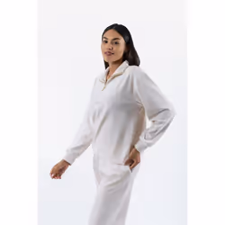 Juicy Couture Pete Gold Polyester Women's Cream Pullover - Cream, L