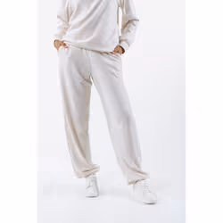 Juicy Couture Davidson Gold Polyester Women's Cream Track Pants - Cream, M