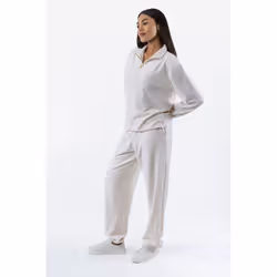 Juicy Couture Davidson Gold Polyester Women's Cream Track Pants - Cream, M