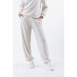 Juicy Couture Davidson Gold Polyester Women's Cream Track Pants - Cream, L