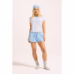 Juicy Couture Juicy Sleepover Club Polyester Women's White Loungewear Set - White, L