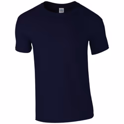 Gildan Mens Soft Style Ringspun T Shirt - 4XL, Navy