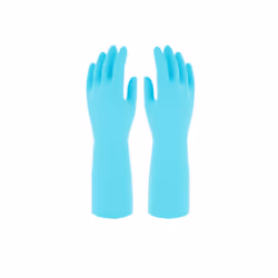 Marigold Adults Unisex Bathroom Gloves - L, Blue