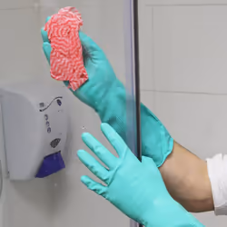 Marigold Adults Unisex Bathroom Gloves - L, Blue