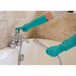 Marigold Adults Unisex Bathroom Gloves - L, Blue