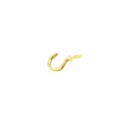 Securit Cup Hooks Shouldered (Pack of 5) - 32mm, Gold