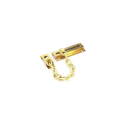 Securit Steel Door Chain - 80 x 35mm, Brass