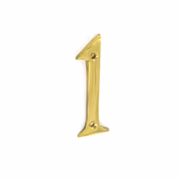 Securit Brass Numeral No 1