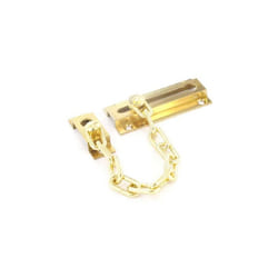 Securit Brass Door Chain - 80mm, Polished