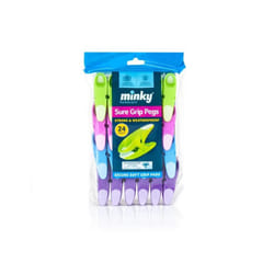 Minky Sure Grip Laundry Pegs (Pack Of 24)