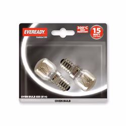 Eveready SES Oven Bulb (Pack Of 2) - 25w, Clear