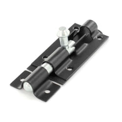 Securit Tower Bolt - 20cm, Black/Silver