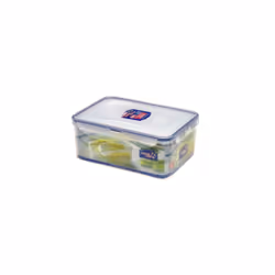 Lock & Lock Rectangular Food Container - 21.4 x 14.4 x 13.8cm, Transparent