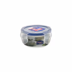Lock & Lock Round Food Container - 9.2 x 15cm, Transparent