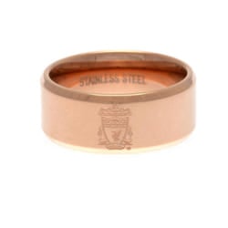 Liverpool FC Rose Gold Plated Ring - S, Rose Gold