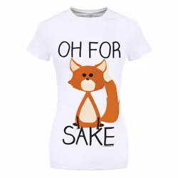 Grindstore Womens/Ladies Oh For Fox Sake T-Shirt - L, White