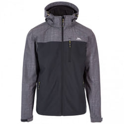 Trespass Mens Abbott Softshell Jacket - XXS, Dark Grey Marl
