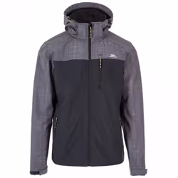 Trespass Mens Abbott Softshell Jacket - XL, Dark Grey Marl