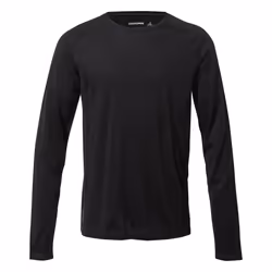 Craghoppers Mens Crew Neck Long Sleeved Baselayer II Top - M, Black