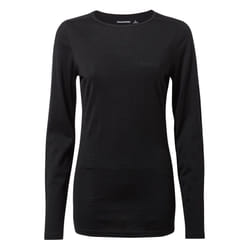 Craghoppers Womens/Ladies Merino Crew Neck Long Sleeve Baselayer II Top - 12 UK, Black