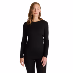 Craghoppers Womens/Ladies Merino Crew Neck Long Sleeve Baselayer II Top - 12 UK, Black