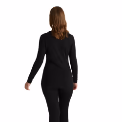 Craghoppers Womens/Ladies Merino Crew Neck Long Sleeve Baselayer II Top - 12 UK, Black