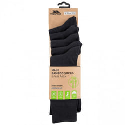 Trespass Mens Daily Walking Socks (Pack of 5) - 7-11 UK, Black