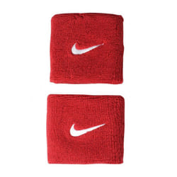 Nike Unisex Adults Swoosh Wristband (Set Of 2) - One Size, Red