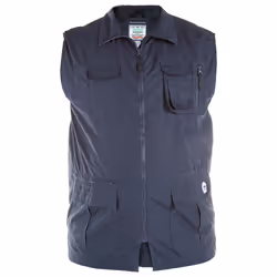 Duke Mens Enzo Kingsize Multi Pocket Hunting Waistcoat - 8XL, Navy
