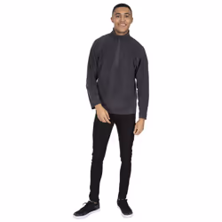 Trespass Mens Blackford Microfleece - L, Dark Grey
