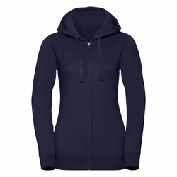 Russell Womens/Ladies Authentic Zipped Hoodie - XS, Indigo Melange