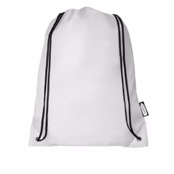 Bullet Oriole Recycled Drawstring Backpack - One Size, White