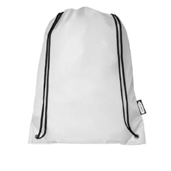 Bullet Oriole Recycled Drawstring Backpack - One Size, White