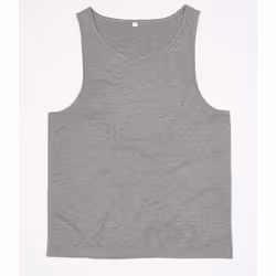 One By Mantis Unisex Drop Armhole Vest Top - XS, Heather Marl