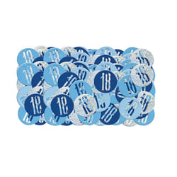 Unique Party Glitz Foil Confetti - 90, Blue