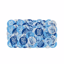Unique Party Glitz Foil Confetti - 90, Blue